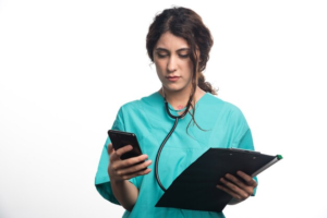 Nurse check obtain Informed consent