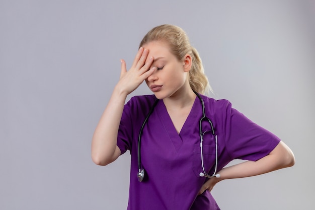 Upset nurse